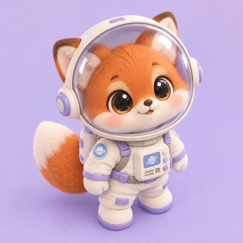 Cute 3D Isometric Chibi Characters