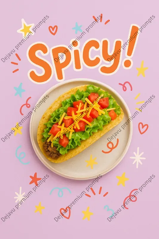 Playful Food Fun Doodles