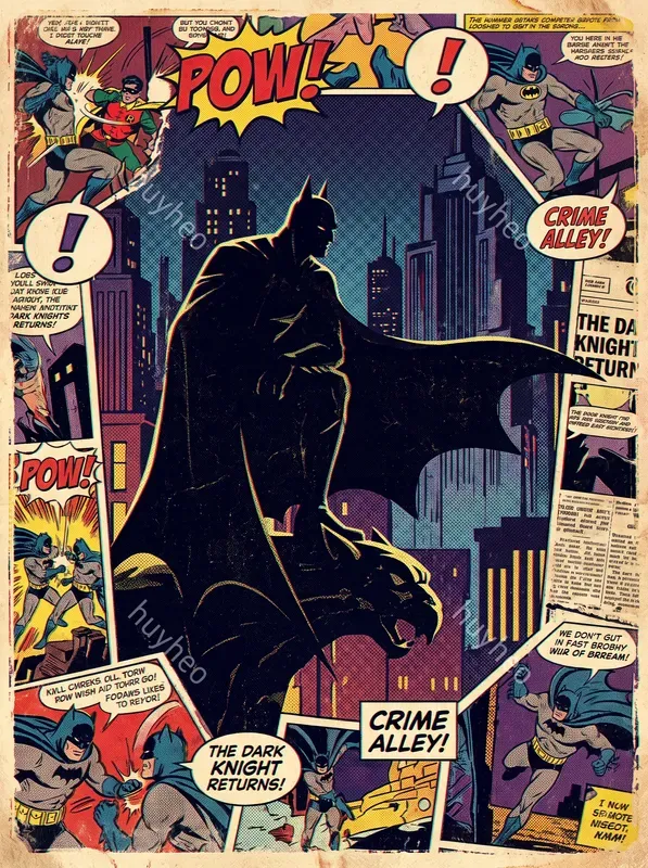 Retro Comic Collage Art Packs