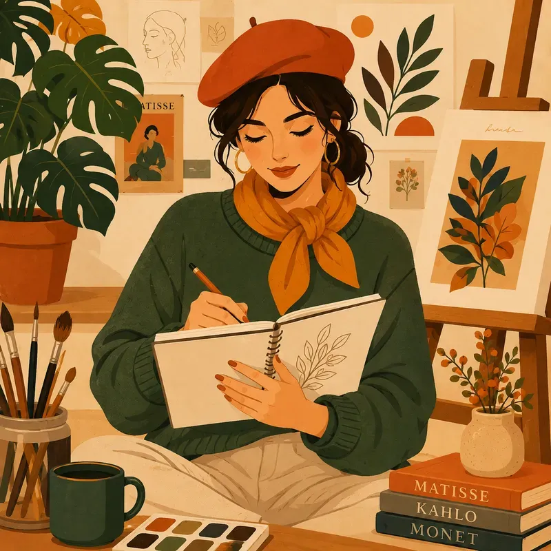 Aesthetic Autumn Boho Girl Story Icons