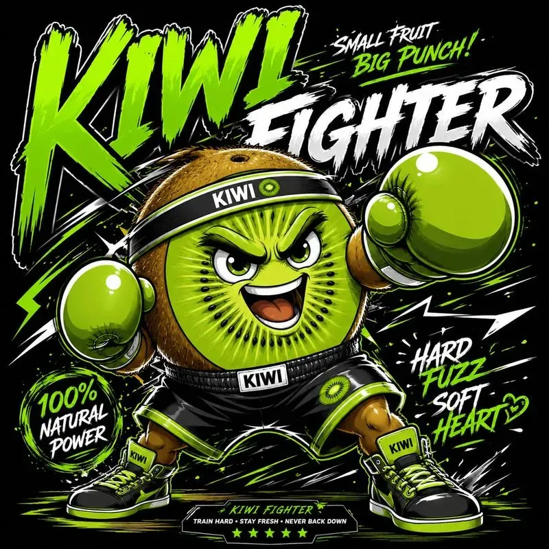Fruit Fighter Mascot Poster Generator