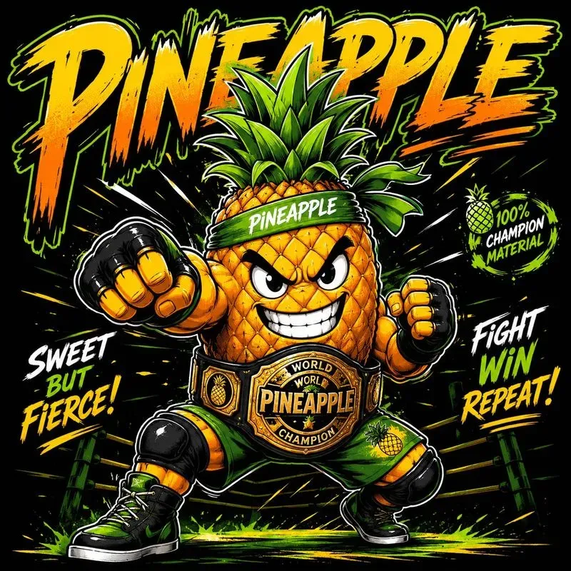 Fruit Fighter Mascot Poster Generator