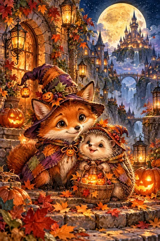 Whimsical Halloween Watercolors