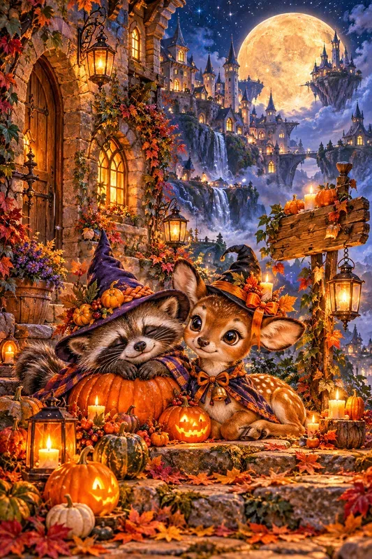 Whimsical Halloween Watercolors
