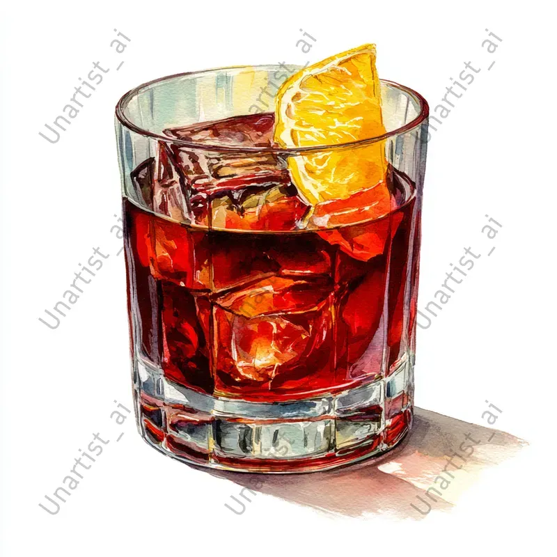 Watercolor Cocktail Illustrations