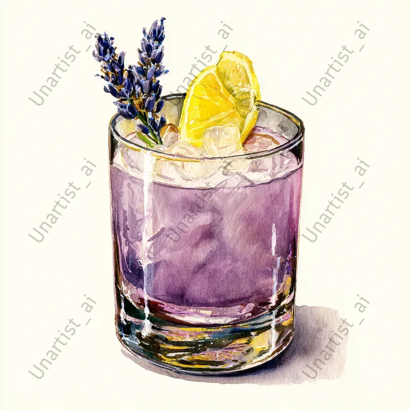 Watercolor Cocktail Illustrations