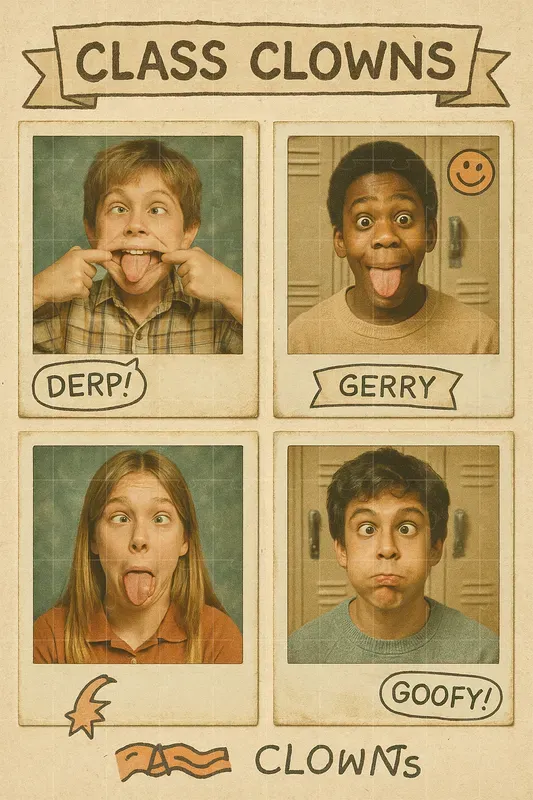 Retro Yearbook Portrait Grids