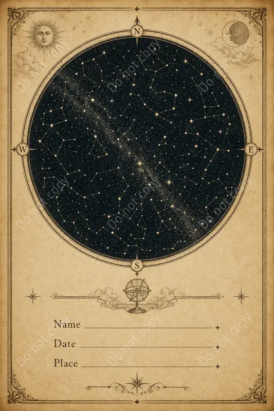 Custom Star Map Keepsake Prints