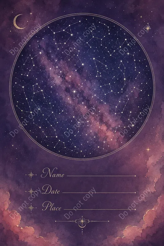 Custom Star Map Keepsake Prints
