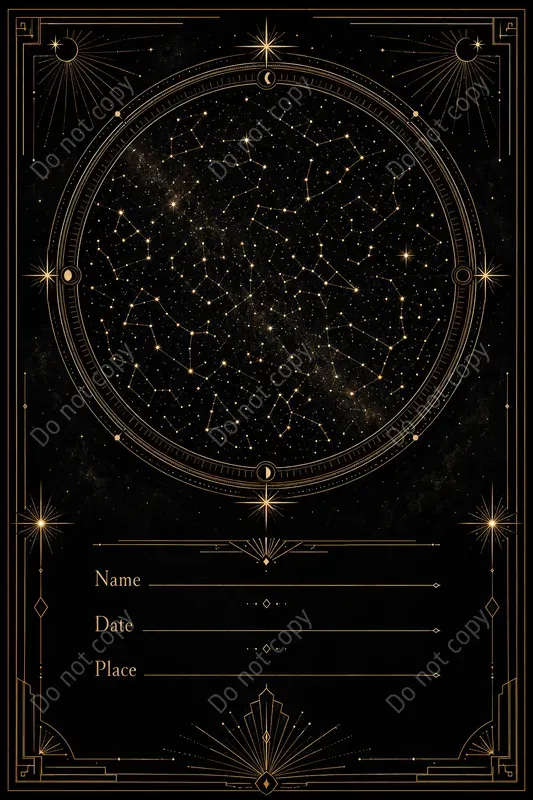 Custom Star Map Keepsake Prints