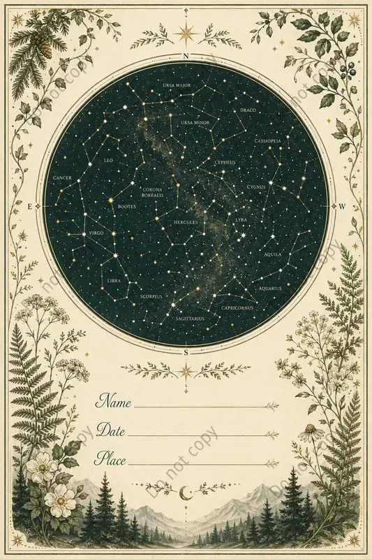 Custom Star Map Keepsake Prints