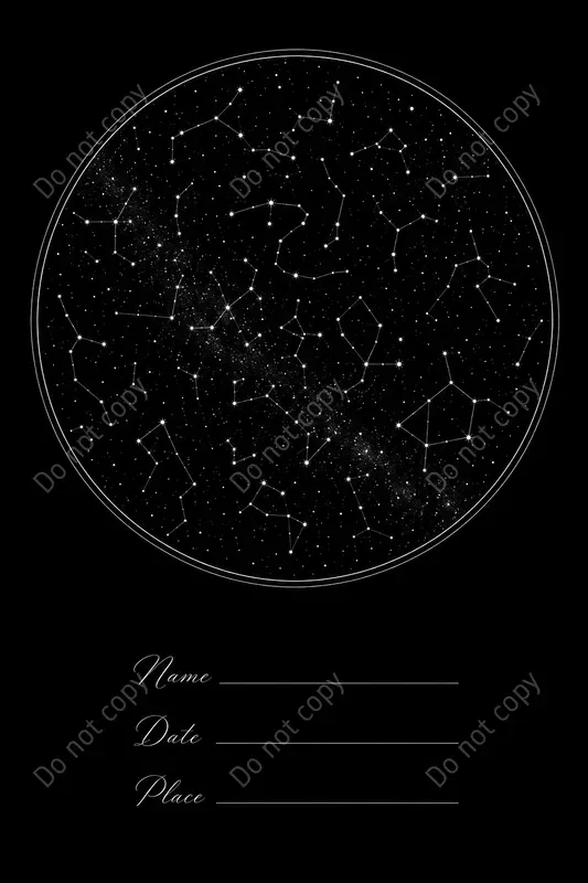 Custom Star Map Keepsake Prints