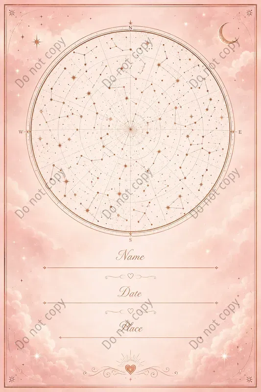 Custom Star Map Keepsake Prints
