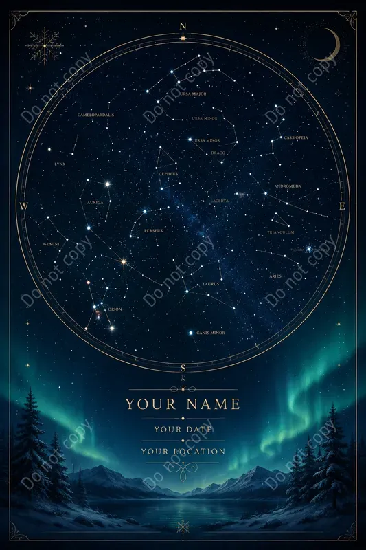 Custom Star Map Keepsake Prints