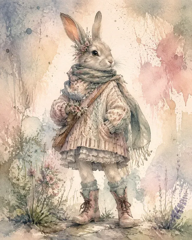 Dreamy Watercolor Humanoids