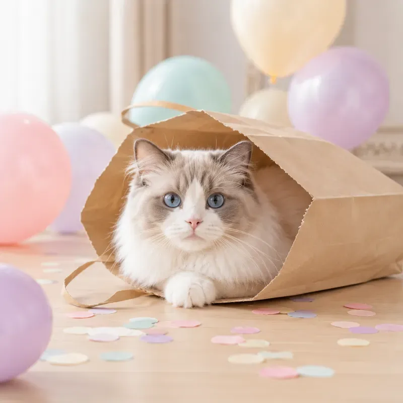 Bright Cute Studio Cat Photography