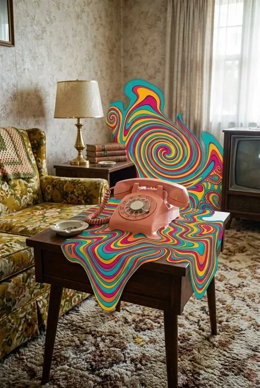 Psychedelic Midcentury Kitsch Melts