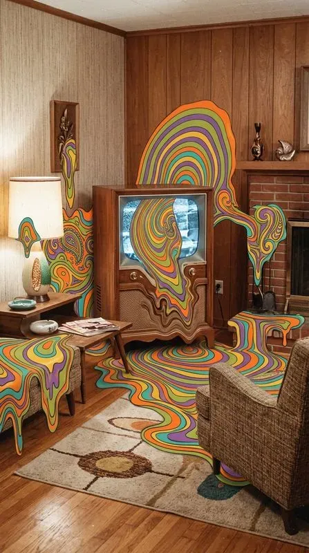 Psychedelic Midcentury Kitsch Melts
