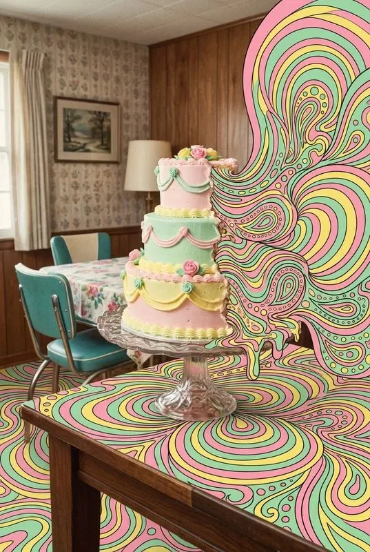 Psychedelic Midcentury Kitsch Melts