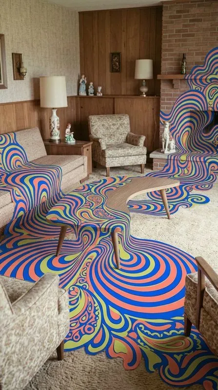 Psychedelic Midcentury Kitsch Melts
