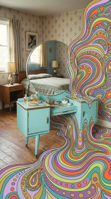 Psychedelic Midcentury Kitsch Melts