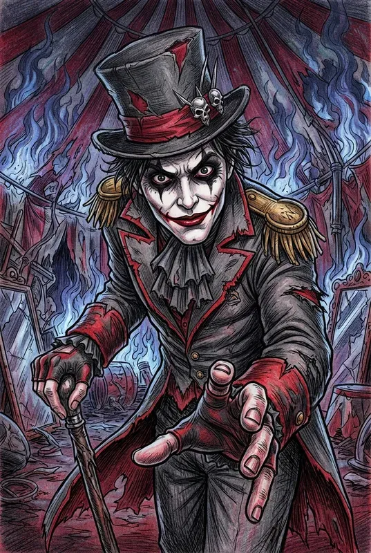 Psycho Comic Clown Portraits