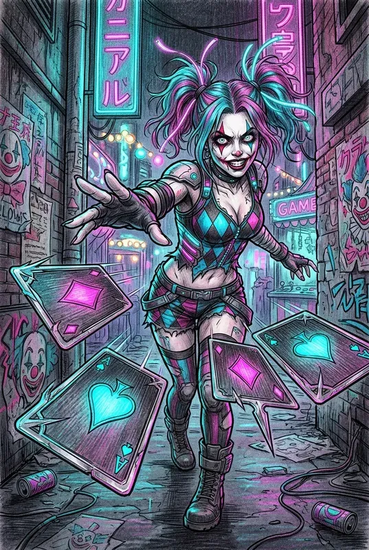 Psycho Comic Clown Portraits