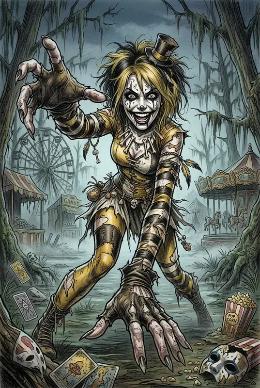 Psycho Comic Clown Portraits