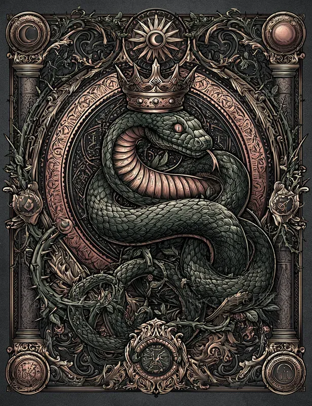 Decorative Victorian Dark Fantasy Pages