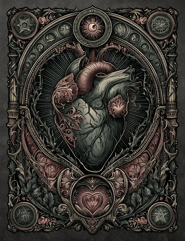 Decorative Victorian Dark Fantasy Pages