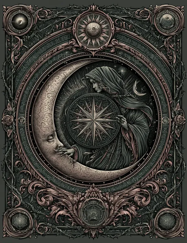Decorative Victorian Dark Fantasy Pages