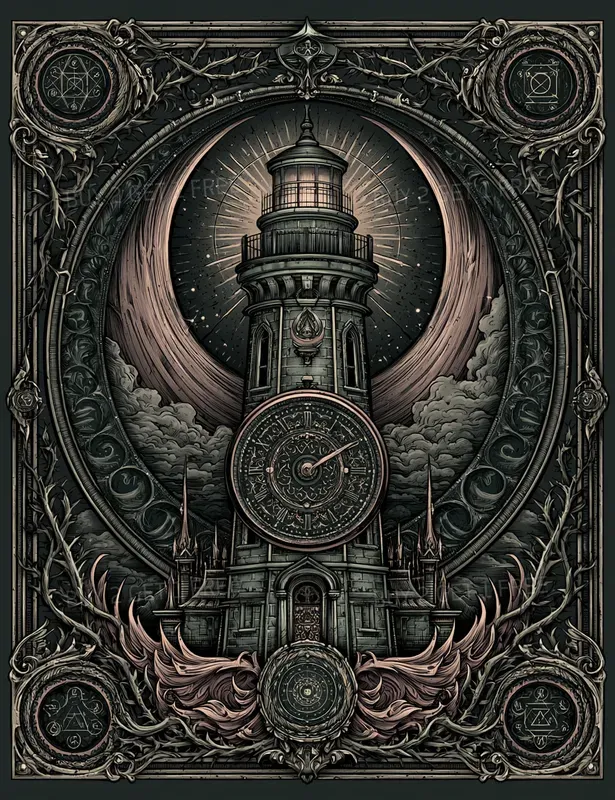 Decorative Victorian Dark Fantasy Pages