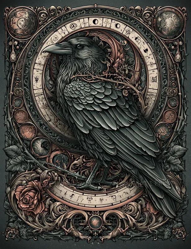 Decorative Victorian Dark Fantasy Pages