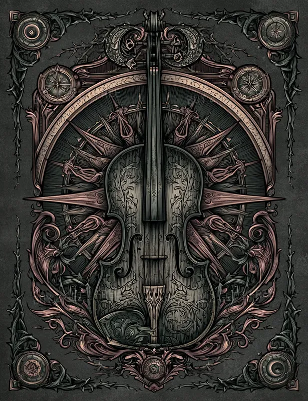 Decorative Victorian Dark Fantasy Pages