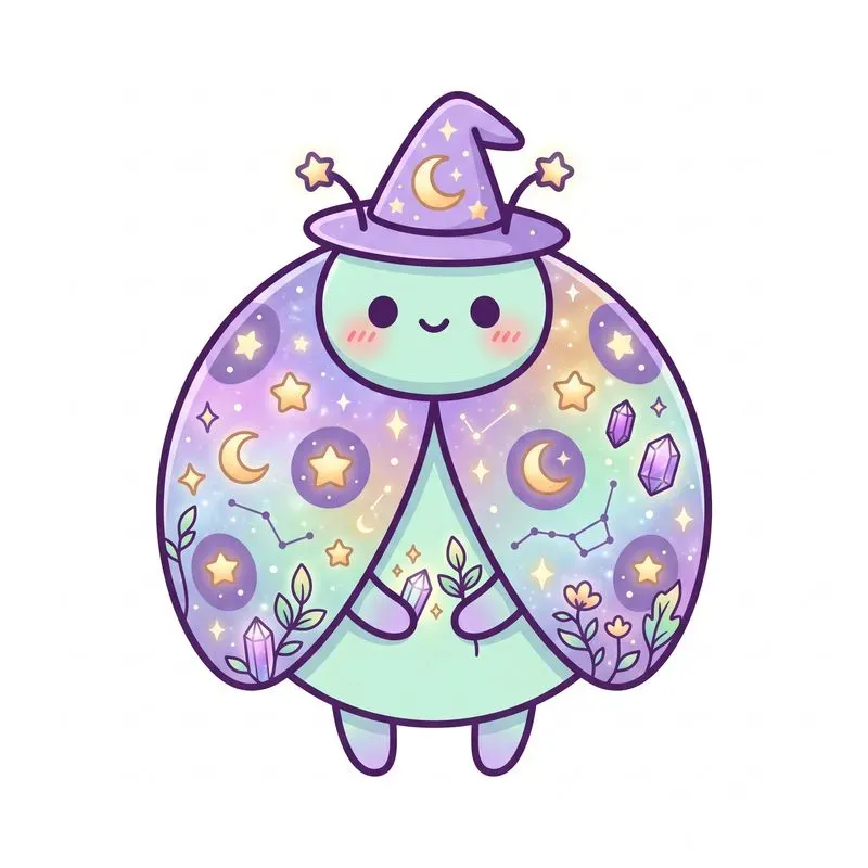 Kawaii Cosmic Witch Greenhouse Cliparts