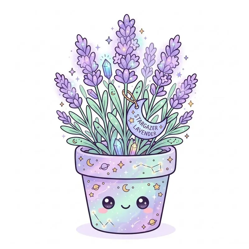 Kawaii Cosmic Witch Greenhouse Cliparts