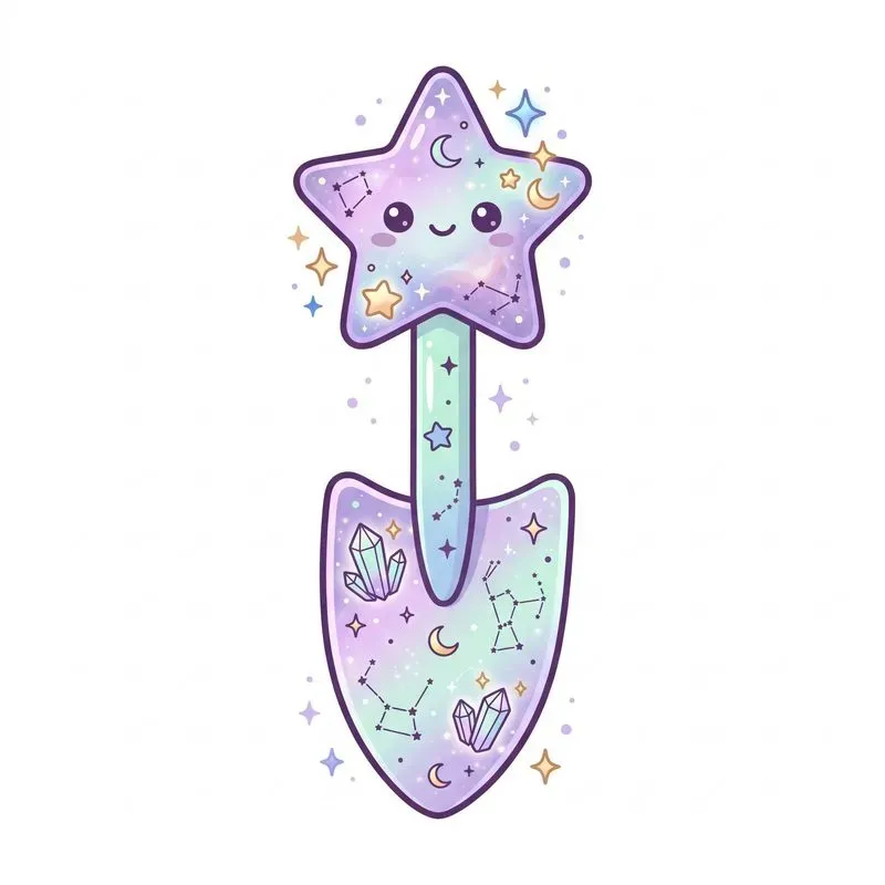 Kawaii Cosmic Witch Greenhouse Cliparts