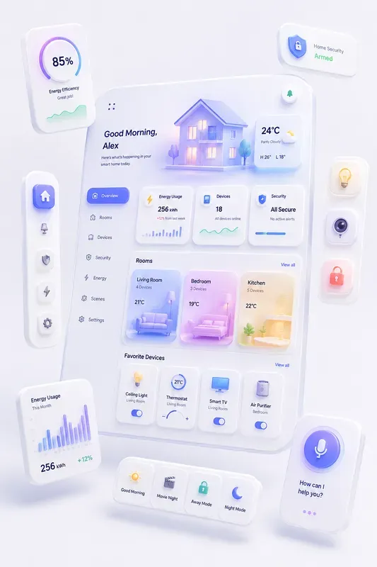 Soft 3D Neumorphic Dashboard UIs