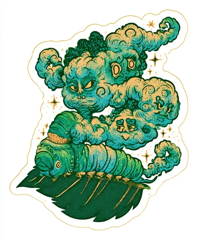 Psychedelic Wonderland Stickers