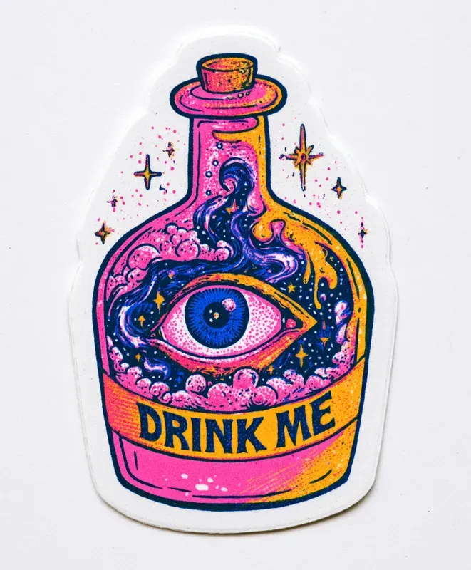 Psychedelic Wonderland Stickers