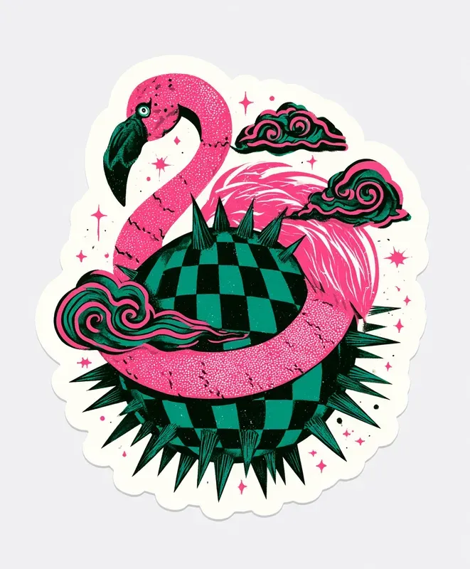 Psychedelic Wonderland Stickers