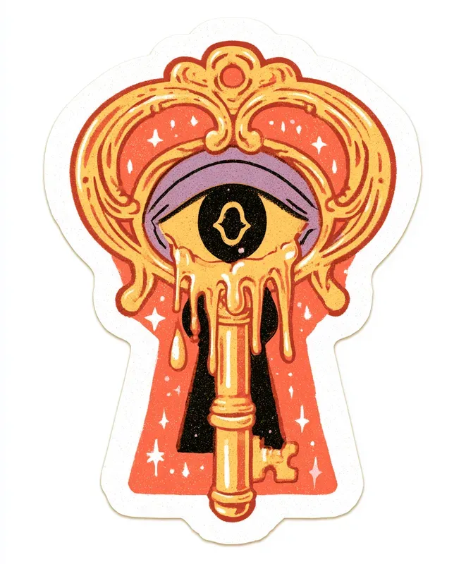 Psychedelic Wonderland Stickers