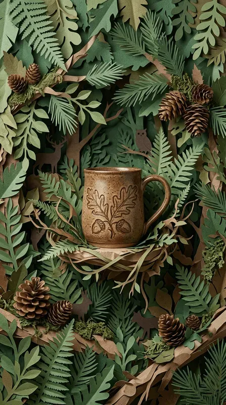 Enchanted Forest Papercraft Stages