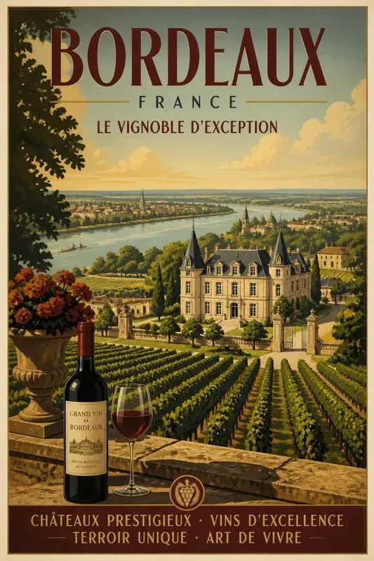 Vintage Wine Region Poster Generator
