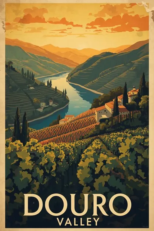 Vintage Wine Region Poster Generator