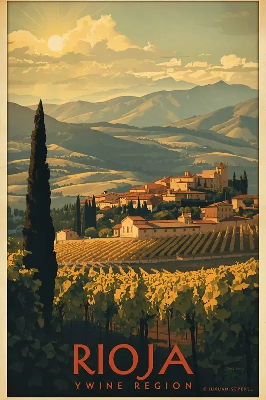 Vintage Wine Region Poster Generator
