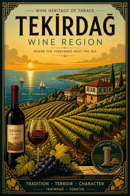 Vintage Wine Region Poster Generator
