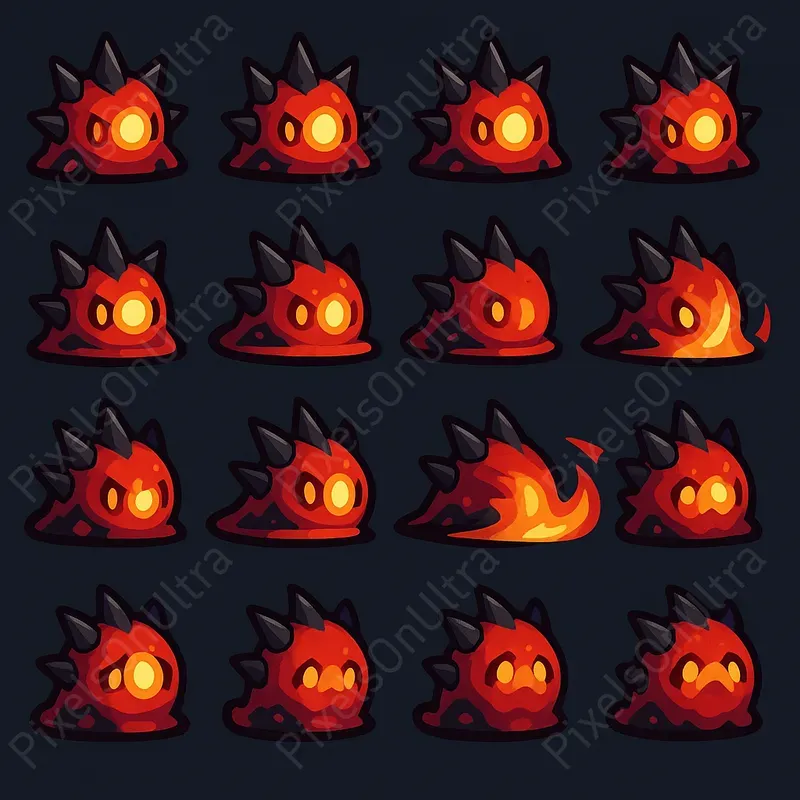 2D Enemy Sprite Sheets