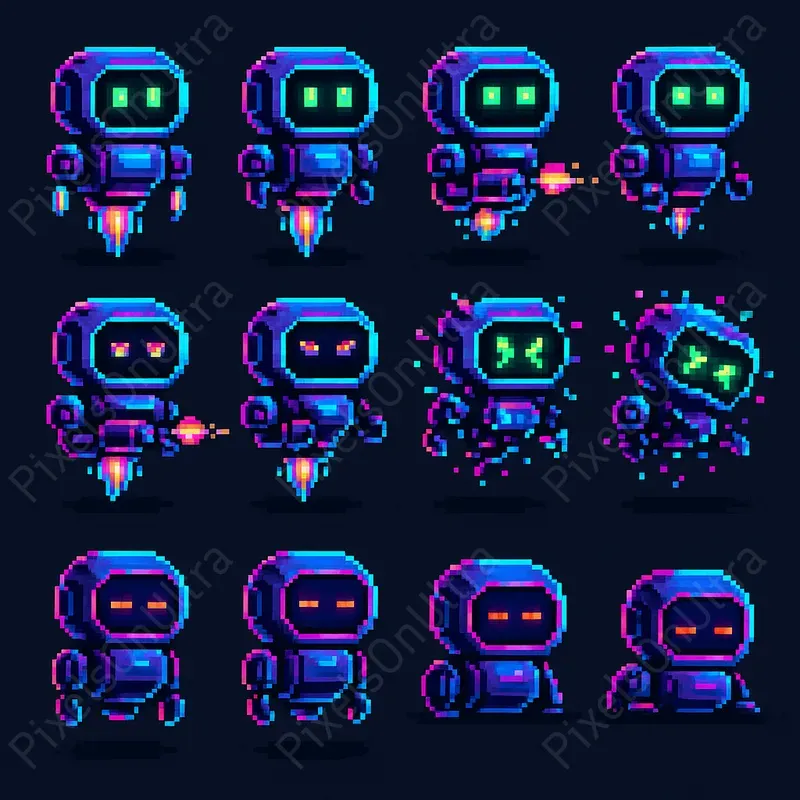 2D Enemy Sprite Sheets