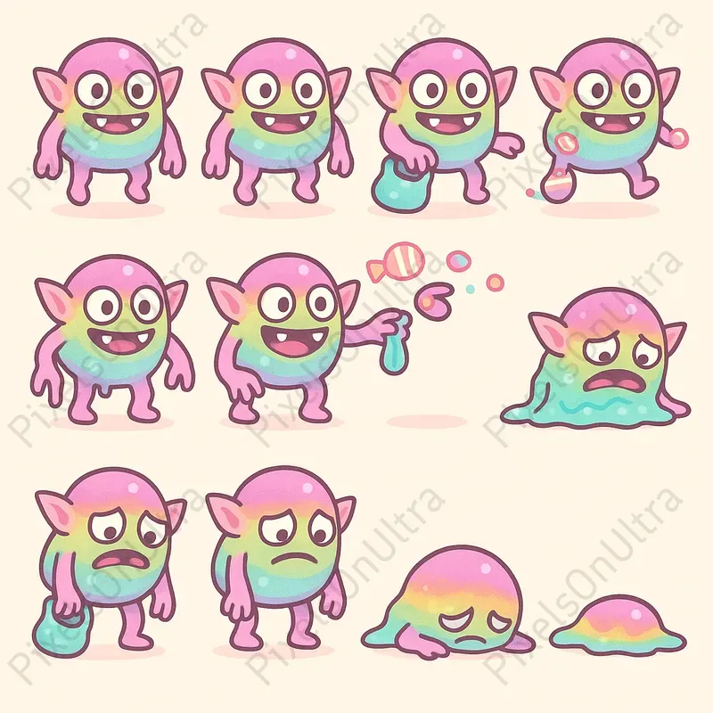 2D Enemy Sprite Sheets